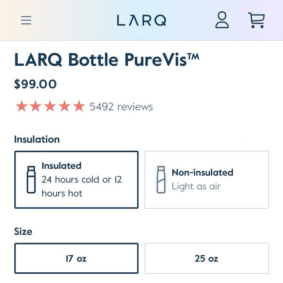 LARQ Bottle PureVis - Picture 7 of 9
